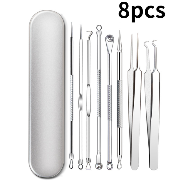 Cheap 4 pcs Stainless Steel Extractor Blackhead Remover Needles